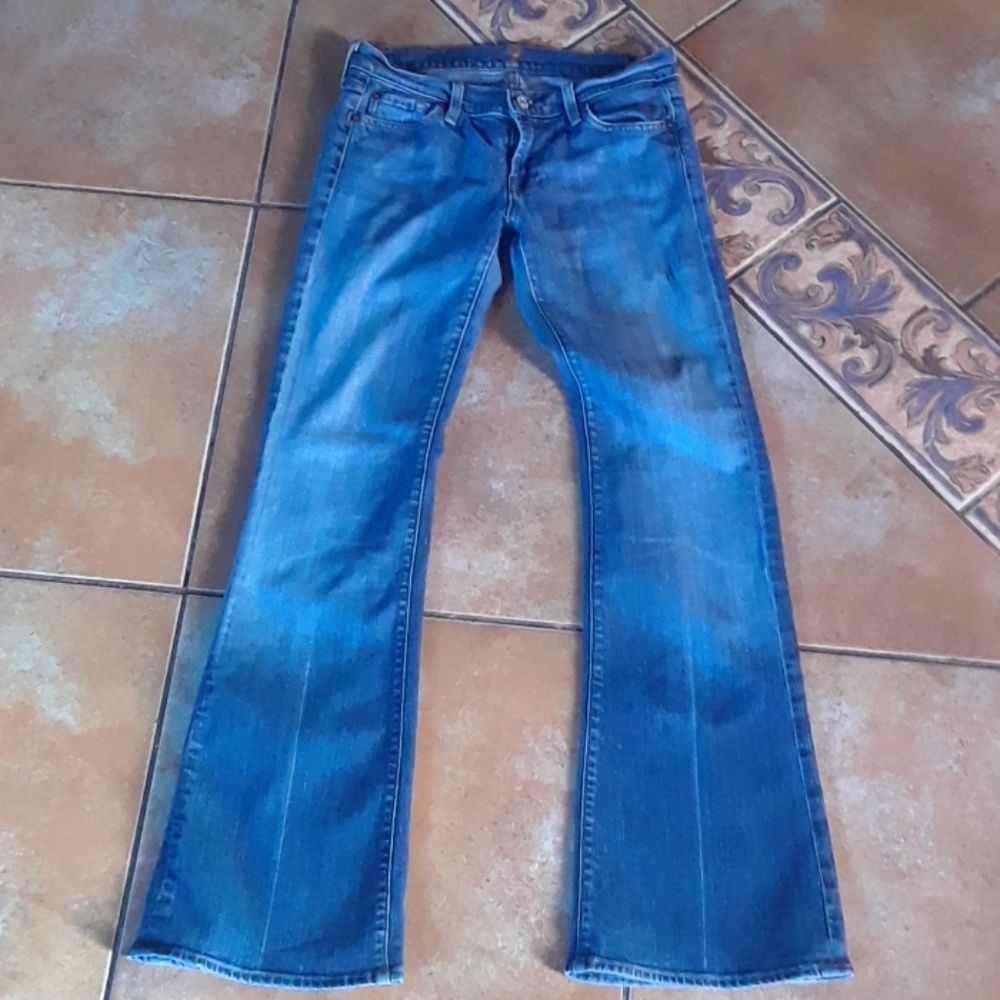 7 FOR ALL MANKIND FLARE SZ 28X31.5 EUC